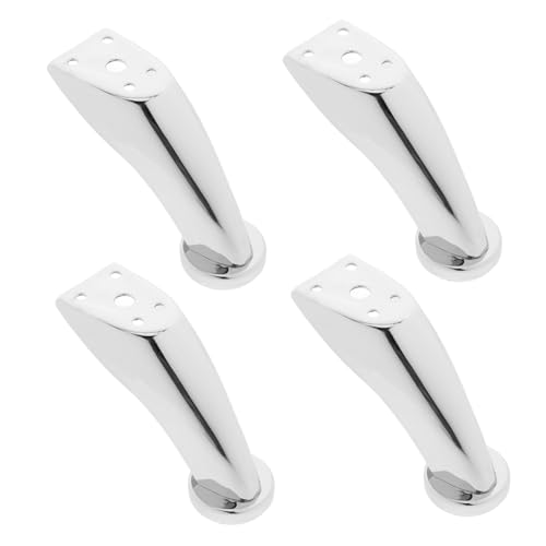 Sewroro 4 Stück Teiliges Moderne Metallmöbelfüße Hohe Robuste Metallbeine für Sofa Schrank Stuhl und Tv Möbel Rostfreie Ersatzmöbelfüße mit Stabiler Unterstützung und Elegantem Design von Sewroro