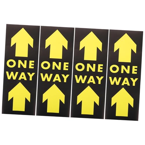 Sewroro 4 Stück Teiliges One Way Bodenaufkleber mit Richtungspfeil Selbstklebend Rutschfest zur Sicheren Abstandswahrung und Einbahnwege kennzeichnung in Innen Außenbereichen Sewroro 4 Stück Teiliges One Way Bodenaufkleber mit Richtungspfeil Selbstklebend Rutschfest zur Sicheren Abstandswahrung und Einbahnwege kennzeichnung in Innen Außenbereichen von Sewroro