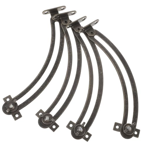 Sewroro 4 Stück Teiliges Verstellbare Lift Up Scharniere Soft Close Funktion Stabile Möbelscharniere für Küchenschränke Deckelstütze Geräuschdämpfend und Rostfrei von Sewroro
