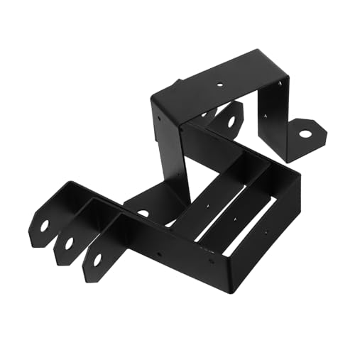 Sewroro 4 Stück U Förmige Metallklammern für Zaunpfosten Robuste Halterungen für Decks Geländer und Zäune Wetterbeständig Vielseitig Einsetzbar Einfache Montage von Sewroro