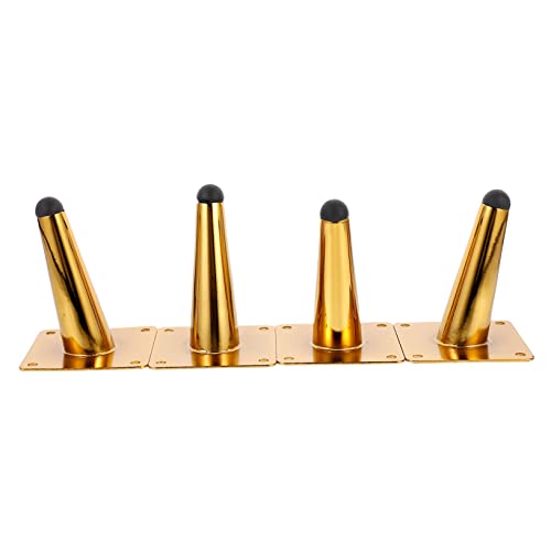 Sewroro 4 Stück Verstellbare Möbelbeine Metall für Sofa Couchtisch Badschrank Stabil und rutschfest Höhe Gold Langlebige Eisenkonstruktion für Vielseitige Anwendungen von Sewroro