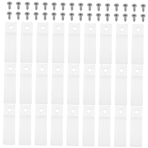 Sewroro 40 Sätze Teiliges Transparente Schubladenstopper aus Kunststoff mit Edelstahl Schrauben rutschfest Einfache Montage Verstärkende Fixierung für Möbel Schubladenboden und Kommoden Sewroro 40 Sätze Teiliges Transparente Schubladenstopper aus Kunststoff mit Edelstahl Schrauben rutschfest Einfache Montage Verstärkende Fixierung für Möbel Schubladenboden und Kommoden von Sewroro