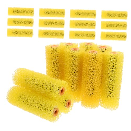 Sewroro 40 Stück Außenwand Strukturrolle Elastischer Schwammwalzenpinsel Muster Gestaltung Dekorationswerkzeug Gelb für Großflächige Wandgestaltung Sewroro 40 Stück Außenwand Strukturrolle Elastischer Schwammwalzenpinsel Muster Gestaltung Dekorationswerkzeug Gelb für Großflächige Wandgestaltung von Sewroro