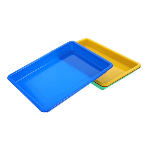 Sewroro 4pcs Rechteck Klassenzimmer Tabletts Helle Farben Für Jungen Und Mädchen Spielzeug Schule Liefert Lagerung von Sewroro