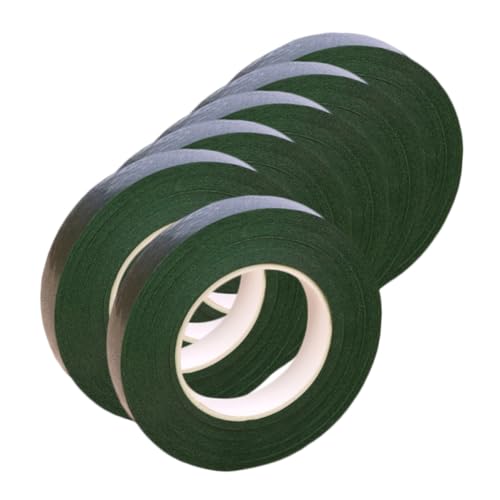 Sewroro 5 Rollen Floristenband Grün Blumiges Stielklebeband Dehnbar Stark Selbstklebend Für Blumenarrangements DIY Bastelprojekte Stem Wrap Tape von Sewroro