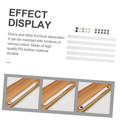 Sewroro 5 Sätze Pu Griffe Schrankgriffe Ersatzgriff Handgriff für Kommode Kleiderschrank in Creme Gold Silber Langlebig und Praktisch Sewroro 5 Sätze Pu Griffe Schrankgriffe Ersatzgriff Handgriff für Kommode Kleiderschrank in Creme Gold Silber Langlebig und Praktisch von Sewroro