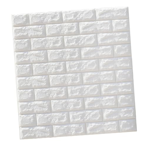 Sewroro 5 Stück Brick Wall Sticker Teilig Weiß Selbstklebend Schallisolierend Xpe Schaum Wanddeko Modern DIY Wohnzimmer Schlafzimmer von Sewroro