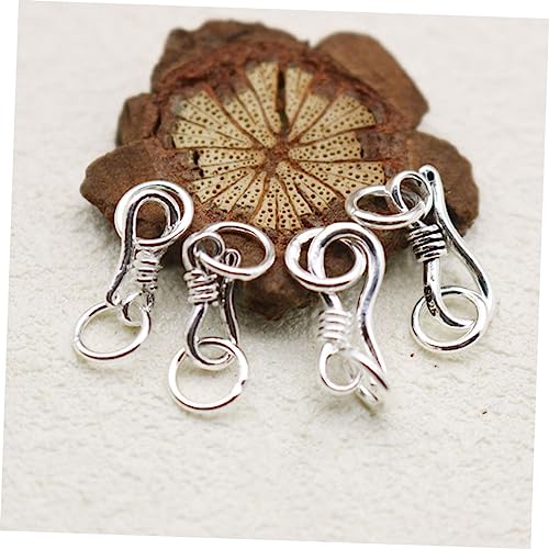 Sewroro 5 Stück S förmige Schmuckverschlüsse aus Sterlingsilber Handliche Karabinerverschlüsse für Halsketten und Armbänder für Schmuckherstellung und DIY Schmuckzubehör Sewroro 5 Stück S förmige Schmuckverschlüsse aus Sterlingsilber Handliche Karabinerverschlüsse für Halsketten und Armbänder für Schmuckherstellung und DIY Schmuckzubehör von Sewroro