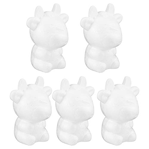 Sewroro 5stücke Unfertige DIY Kühen Ornamente Für Bastelset Für Neujahr Weihnachten Und Geburtstagsfeiern Kreatives Bastelmaterial Für Eltern-aktivitäten von Sewroro