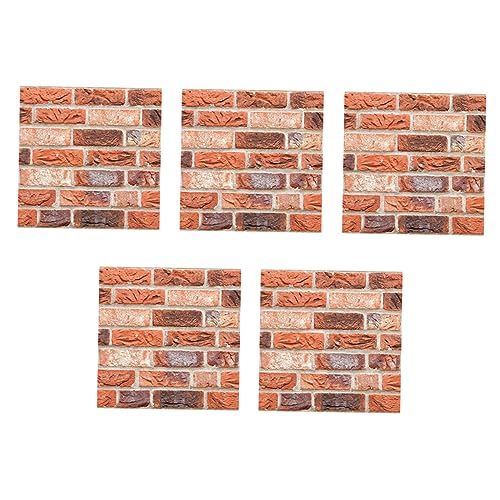 Sewroro 5 Stück Teiliges Selbstklebendes Wandpaneel Steinoptik Wasserdichte Backdrops für Wohnzimmer Küche Bad Einfache Montage Dekorative Retro Stein Tapete für Glatte Oberflächen Sewroro 5 Stück Teiliges Selbstklebendes Wandpaneel Steinoptik Wasserdichte Backdrops für Wohnzimmer Küche Bad Einfache Montage Dekorative Retro Stein Tapete für Glatte Oberflächen von Sewroro