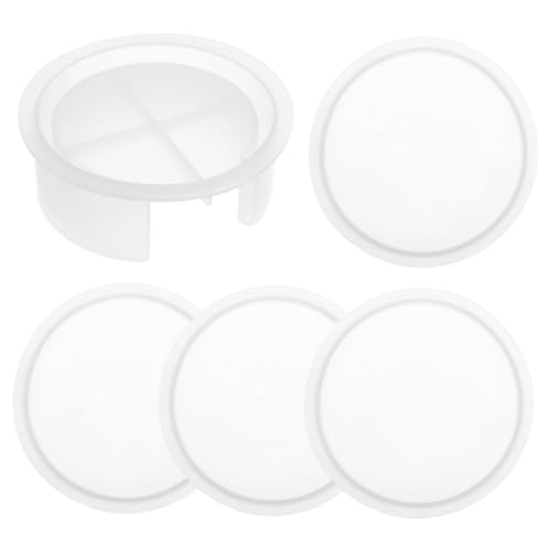 Sewroro 5 Stück Teiliges Silikonform Rund Flexible und Langlebige Epoxidharz Formen Inklusive Aufbewahrungstablett und Untersetzerformen für DIY Bastelprojekte und Familienaktivitäten Sewroro 5 Stück Teiliges Silikonform Rund Flexible und Langlebige Epoxidharz Formen Inklusive Aufbewahrungstablett und Untersetzerformen für DIY Bastelprojekte und Familienaktivitäten von Sewroro