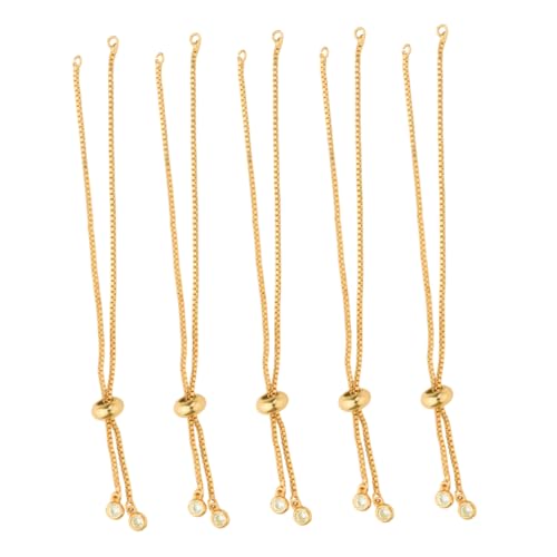 Sewroro 5 Stück Verstellbare Armbänder DIY Teiliges Handkette Semi Finished Kupfer für Kreative Schmuckherstellung Langlebig und Farbecht für Bastelprojekte und von Sewroro