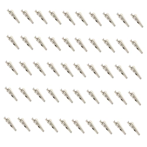 Sewroro 50 Stück Krokodilklemmen Elektrische Federklemmen Testklammern Robust Langlebig Vielseitig für Heim Auto DIY Löten und Kabelverbindungen Sewroro 50 Stück Krokodilklemmen Elektrische Federklemmen Testklammern Robust Langlebig Vielseitig für Heim Auto DIY Löten und Kabelverbindungen von Sewroro