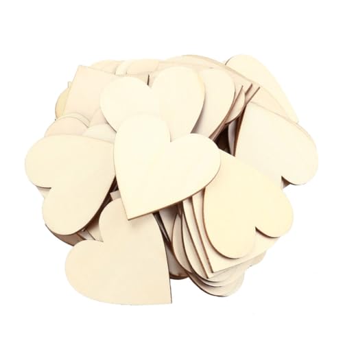 Sewroro 50 Stück Naturholz Scheiben mit Rinde Blanko Holzherzen für DIY Bastelarbeiten Scrapbooking Dekorationen und Kreative Handwerksprojekte Sewroro 50 Stück Naturholz Scheiben mit Rinde Blanko Holzherzen für DIY Bastelarbeiten Scrapbooking Dekorationen und Kreative Handwerksprojekte von Sewroro