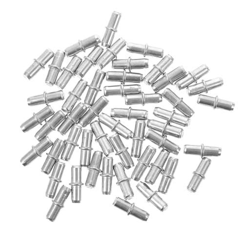 Sewroro 50 Stück Teiliges Stabile Regalbodenträger Robuste Einlegebodenhalter für Kleiderschränke Schränke und Ablagen Einfache Handmontage Vernickeltes Tragfähig und Vielseitig von Sewroro