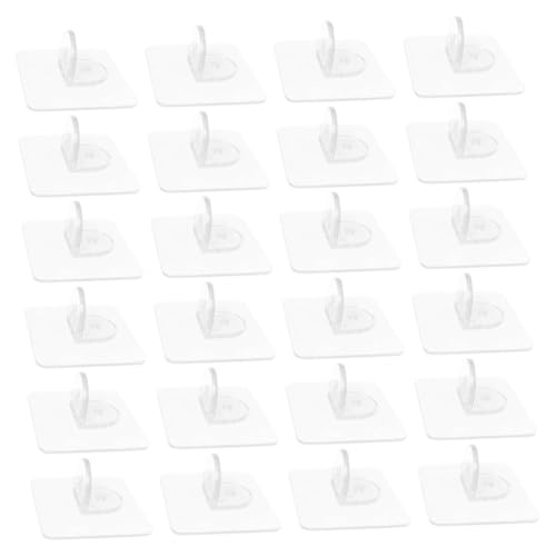 Sewroro 50 Stück Transparente Kunststoff Regalbodenträger Selbstklebend ohne Bohren Stabile Fachbodenträger für Küchen Kleiderschrank Einlegebodenhalter für Möbel und Ablagen von Sewroro