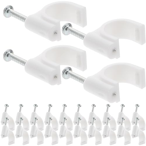 Sewroro 500 Stück Kabelclips Rund für Kabelmanagement Selbstklebende Kabelhalter für Ethernet Tv Coax USB Kabel Einfache Installation Stabil und Vielseitig Einsetzbar Sewroro 500 Stück Kabelclips Rund für Kabelmanagement Selbstklebende Kabelhalter für Ethernet Tv Coax USB Kabel Einfache Installation Stabil und Vielseitig Einsetzbar von Sewroro