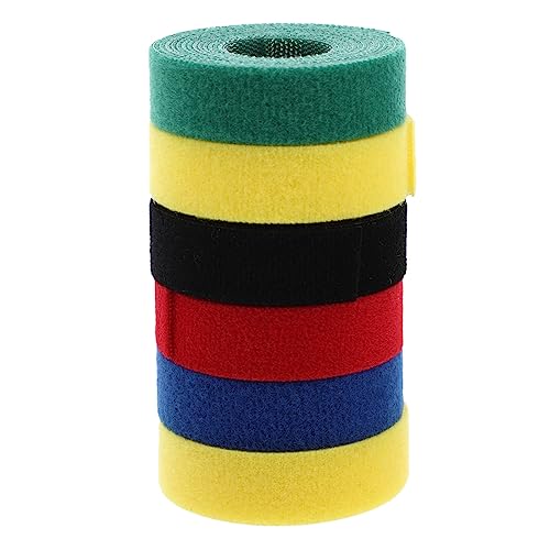 Sewroro 6 Rollen Kabelorganisatoren Bunte Wiederverwendbare Klettband Kabelbinder für Kabelmanagement für Audio Computer und Tv Kabel Sewroro 6 Rollen Kabelorganisatoren Bunte Wiederverwendbare Klettband Kabelbinder für Kabelmanagement für Audio Computer und Tv Kabel von Sewroro