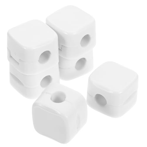 Sewroro 6 Stück Kabelhalter Weiß Kabelclips Selbstklebend Kabelorganizer für Schreibtisch Wand Kabelmanagement Praktischer Drahtorganizer Kabelbefestigung für USB Ladekabel und von Sewroro