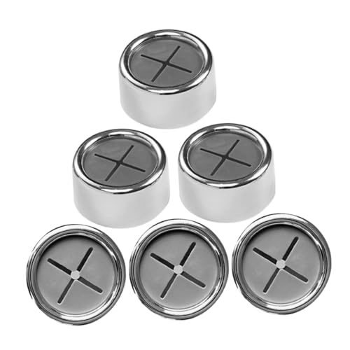Sewroro 6 Stück Runde Handtuchhaken Selbstklebende Wandhalterung ohne Bohren für Bad Küche und Garage Vielseitige Verwendung für Handtücher Geschirr und Kleidung Design für Wohnheime von Sewroro