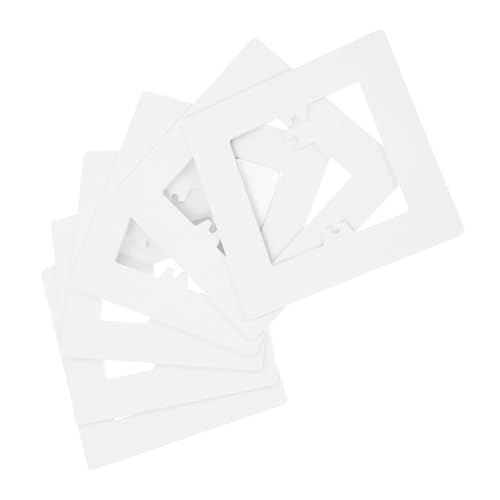 Sewroro 6 Stück Teiliges Lichtschalter Abdeckplatten aus Weißem Dekorative Wandlochabdeckung Einfache Installation Vielseitig Einsetzbar für Haus und Gewerbe Minimalistisches Design von Sewroro