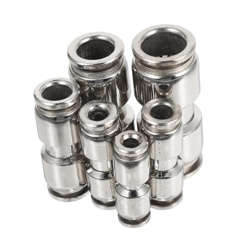 Sewroro 6 Stück Teiliges Schnellanschluss Luftschläuche Druckluftfeste Metall-rohrverbinder Werkzeugfreie Montage Dichtungsoptimiert für Lkw-pneumatiksysteme Langlebig und Kompakt Sewroro 6 Stück Teiliges Schnellanschluss Luftschläuche Druckluftfeste Metall-rohrverbinder Werkzeugfreie Montage Dichtungsoptimiert für Lkw-pneumatiksysteme Langlebig und Kompakt von Sewroro