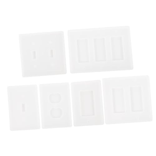 Sewroro 6 Stück Teiliges Silikonform DIY Epoxidharz Steckdosen schalterpanel mit Hoher Flexibilität und Transparenz Einfaches Gießen und Entformen Geeignet für Kreative Bastelprojekte und Sewroro 6 Stück Teiliges Silikonform DIY Epoxidharz Steckdosen schalterpanel mit Hoher Flexibilität und Transparenz Einfaches Gießen und Entformen Geeignet für Kreative Bastelprojekte und von Sewroro