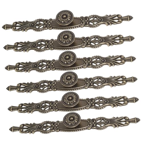 Sewroro 6 Stück Teiliges Vintage Stil Möbelgriffe aus Zinklegierung Antike Lange Schubladengriffe für Küchenschränke Kleiderschränke und Kommoden Retro Türgriff Möbelbeschläge Einfache Sewroro 6 Stück Teiliges Vintage Stil Möbelgriffe aus Zinklegierung Antike Lange Schubladengriffe für Küchenschränke Kleiderschränke und Kommoden Retro Türgriff Möbelbeschläge Einfache von Sewroro