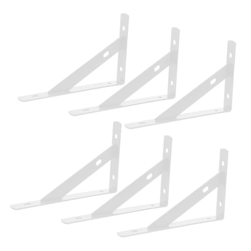 Sewroro 6 Stück Teiliges Weiße Wandregalhalter aus Metall Schwere Robuste Wandhalterung für Schwebende Ablagen Kompakte Vielseitige Regalträger mit Einfacher Montage für Wohnzimmer und Sewroro 6 Stück Teiliges Weiße Wandregalhalter aus Metall Schwere Robuste Wandhalterung für Schwebende Ablagen Kompakte Vielseitige Regalträger mit Einfacher Montage für Wohnzimmer und von Sewroro