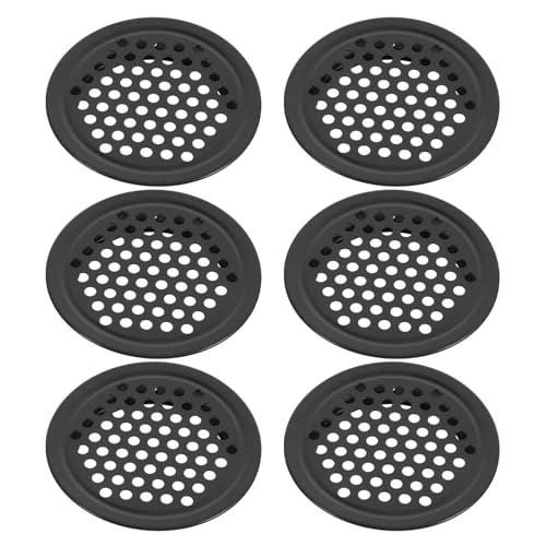 Sewroro 6 Stück Ventilationsabdeckungen für Schränke und Möbel Runde Atmungsaktive Netzabdeckung Installieren Geeignet für Garderobe Schuhschrank und von Sewroro