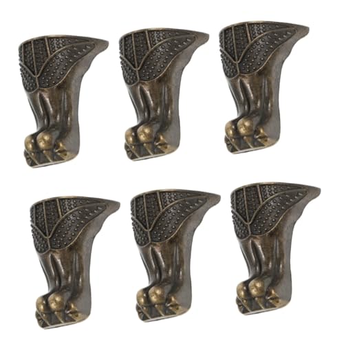 Sewroro 6 Stück Vintage Möbel Eckenschutz mit Metallbeinen Dekorativer Eckfuß und Stützhalter für Kleine Tische Stabile Eckhalterung für Sofas Betten Tische und Stühle Einfach zu Sewroro 6 Stück Vintage Möbel Eckenschutz mit Metallbeinen Dekorativer Eckfuß und Stützhalter für Kleine Tische Stabile Eckhalterung für Sofas Betten Tische und Stühle Einfach zu von Sewroro