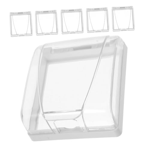 Sewroro 6 Stück Wasserdichte Steckdosenabdeckung Schutzbox aus Transparentem für Badezimmer und Außenbereich Klebbarer Schutz gegen Spritzwasser und Schmutz Sichere Steckdosenschutzbox von Sewroro