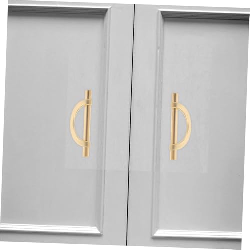 Sewroro 6 Stück Zinklegierung Möbelgriff Halbrunder Schrankgriff Metall Langlebig Elegant Einfache Montage Geeignet für Schranktüren Kommoden und Schuhschränke Modernes Design Goldfarben Sewroro 6 Stück Zinklegierung Möbelgriff Halbrunder Schrankgriff Metall Langlebig Elegant Einfache Montage Geeignet für Schranktüren Kommoden und Schuhschränke Modernes Design Goldfarben von Sewroro