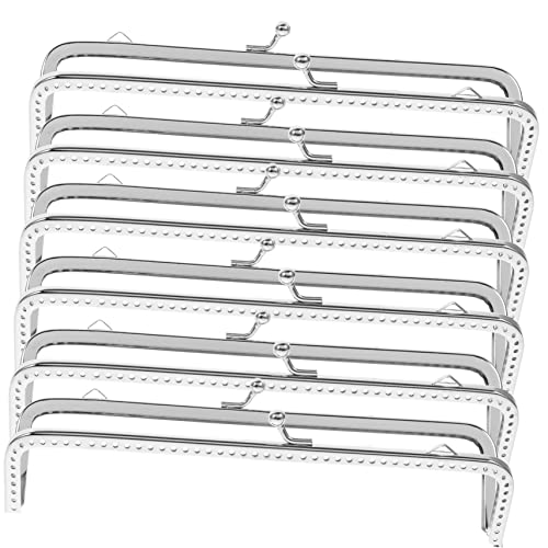 Sewroro 6stücke Sechsteiliges Vintage Silberfarbener Metall Geldbörsenrahmen Taschenverschluss Für Handtaschen Und Brieftaschen Für DIY-taschenzubehör Sewroro 6stücke Sechsteiliges Vintage Silberfarbener Metall Geldbörsenrahmen Taschenverschluss Für Handtaschen Und Brieftaschen Für DIY-taschenzubehör von Sewroro