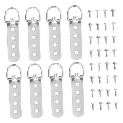 Sewroro 8 Stück Teiliges D Ring Bildaufhängerset Robustem Metall für Bilderrahmen Spiegel und Kunstwerke Schrauben Einsetzbar Einfache Installation Langlebig und Stabil Sewroro 8 Stück Teiliges D Ring Bildaufhängerset Robustem Metall für Bilderrahmen Spiegel und Kunstwerke Schrauben Einsetzbar Einfache Installation Langlebig und Stabil von Sewroro