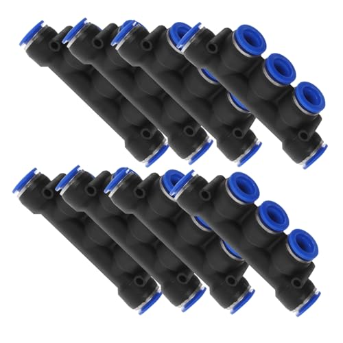 Sewroro 8 Stück Teiliges Pneumatisches Kunststoff Rohrverbinder Set Schnellkupplung Luftschlauch Kupplungen Fünfwege Verteiler für Vielseitige Industrielle Anwendungen ohne Sewroro 8 Stück Teiliges Pneumatisches Kunststoff Rohrverbinder Set Schnellkupplung Luftschlauch Kupplungen Fünfwege Verteiler für Vielseitige Industrielle Anwendungen ohne von Sewroro