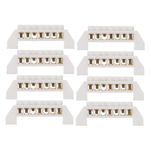 Sewroro 8 Stück Teiliges Positionen Kupfer Schraubklemmen Terminal Block Bus Bar Verteiler für Auto Boot mit Hoher Leitfähigkeit und Langlebigem Kupfermaterial Sewroro 8 Stück Teiliges Positionen Kupfer Schraubklemmen Terminal Block Bus Bar Verteiler für Auto Boot mit Hoher Leitfähigkeit und Langlebigem Kupfermaterial von Sewroro