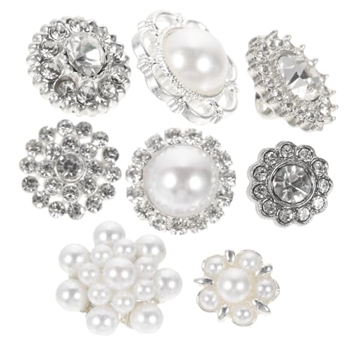 Sewroro 8 Stück Teiliges Runde Metallknöpfe mit Künstlichen Perlen Dekorative DIY nähknöpfe für Hochzeitskleider Stilvolle Verzierungen für Damenoberbekleidung Langlebig und Vielseitig Sewroro 8 Stück Teiliges Runde Metallknöpfe mit Künstlichen Perlen Dekorative DIY nähknöpfe für Hochzeitskleider Stilvolle Verzierungen für Damenoberbekleidung Langlebig und Vielseitig von Sewroro