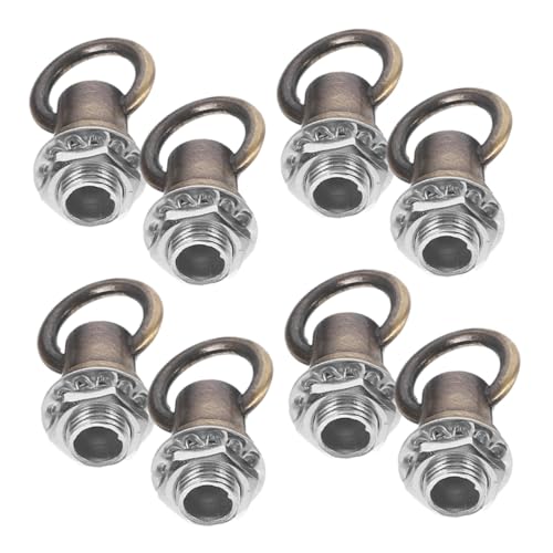 Sewroro 8 Stück Teiliges Schwerlast ösenschrauben Bullnase für Sichere Aufhängung von Pendelleuchten und Kronleuchtern Langlebige Metall haken für DIY lichtinstallationen von Sewroro