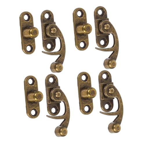 Sewroro 8 Stück Teiliges Vintage Boxschloss aus Zinklegierung Retro Hörner-verschluss mit Links-rechts Hasp Riegel Robustes für Schmuck- Werkzeug Aufbewahrungsboxen Dekorativer Retro-stil Sewroro 8 Stück Teiliges Vintage Boxschloss aus Zinklegierung Retro Hörner-verschluss mit Links-rechts Hasp Riegel Robustes für Schmuck- Werkzeug Aufbewahrungsboxen Dekorativer Retro-stil von Sewroro