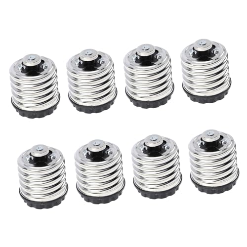 Sewroro 8 Stück Teiliges zu Lampenadapter Langlebiger Sockelkonverter für LED Glühbirnen Energiesparende Fassungsumwandlung Kompakt und Installieren für Werkstatt und Carport von Sewroro