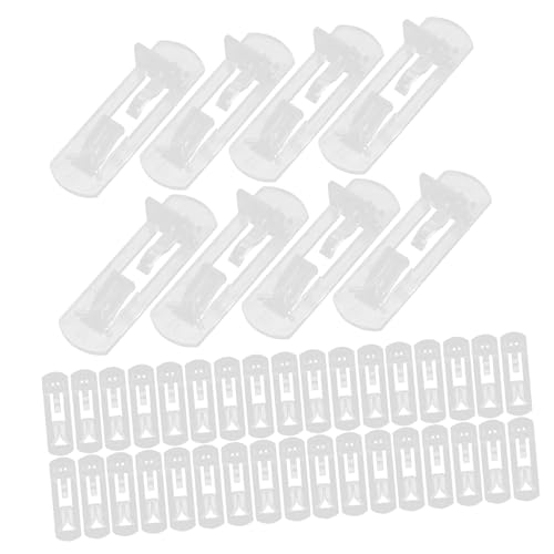 Sewroro 80 Stück Teiliges Klare Kunststoff Regalbodenträger mit Selbstsicherndem Design Bohrfreie Einlegeboden Halter für Schränke Küchenmöbel Bücherregale und Kleiderschränke Bruchsicher von Sewroro