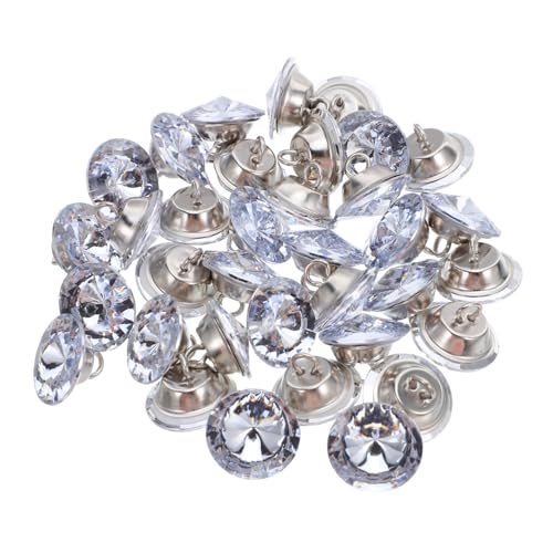 Sewroro 80 Stück Teiliges Kristallknöpfe Klare Polsterknöpfe Für Sofa Tufting DIY Möbeldekoration Glänzende Strassknöpfe Für Wohnzimmer Und Kopfteil Sewroro 80 Stück Teiliges Kristallknöpfe Klare Polsterknöpfe Für Sofa Tufting DIY Möbeldekoration Glänzende Strassknöpfe Für Wohnzimmer Und Kopfteil von Sewroro