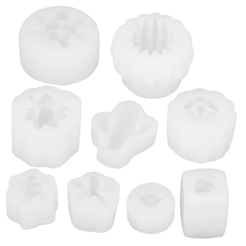 Sewroro 9 Stück Teiliges Kaktus Kerzen Gießform aus Flexiblem Langlebigem Silikon für DIY Kerzenherstellung Wiederverwendbar Leicht zu Reinigen Geeignet für Kreative Sukkulenten kerzen von Sewroro