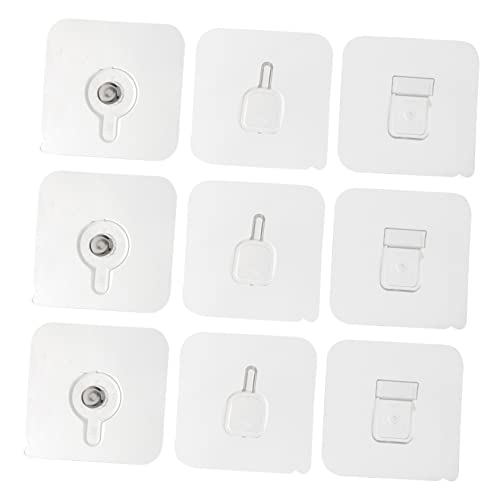 Sewroro 9 Stück Teiliges Selbstklebende Wandhaken Starke Bohrfreie Aufhängung für Bilder Uhren und Dekoration Installieren und Langlebig für Sewroro 9 Stück Teiliges Selbstklebende Wandhaken Starke Bohrfreie Aufhängung für Bilder Uhren und Dekoration Installieren und Langlebig für von Sewroro