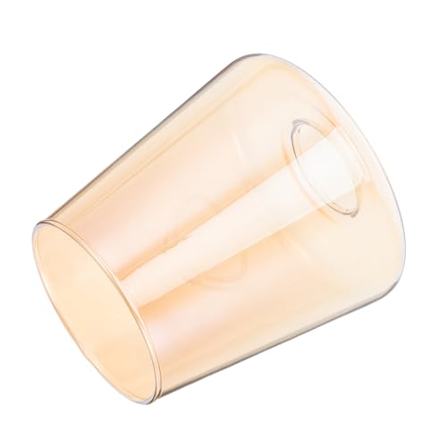 Sewroro Bernsteinfarbener Zylindrischer Glasschirm Hitzebeständig Ersatzlampenschirm für Pendel Kronleuchter Wand und Tischlampen Lochdurchmesser Zeitloses Design Einfache Reinigung von Sewroro