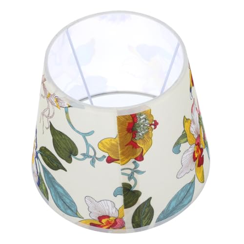 Sewroro Blumenmuster Lampenschirm Dekorativer Stoff Lampenschirm für Tischlampen Einfache Installation für Wohnzimmer und Schlafzimmer Fröhliche Professioneller Druck Langlebig und Sewroro Blumenmuster Lampenschirm Dekorativer Stoff Lampenschirm für Tischlampen Einfache Installation für Wohnzimmer und Schlafzimmer Fröhliche Professioneller Druck Langlebig und von Sewroro