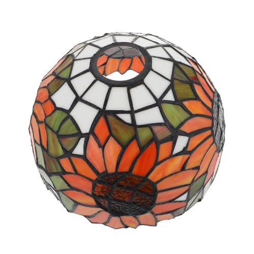 Sewroro Buntglas Lampenschirm Deckenlampe Sonnenblume Stilvoller Lampenschirm Deckenleuchten Schutz Für Wohnzimmer Schlafzimmer Esszimmer Sewroro Buntglas Lampenschirm Deckenlampe Sonnenblume Stilvoller Lampenschirm Deckenleuchten Schutz Für Wohnzimmer Schlafzimmer Esszimmer von Sewroro
