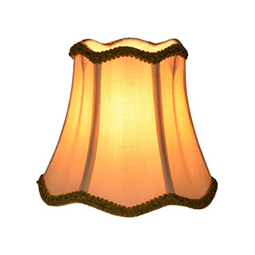 Sewroro Clip Glühbirne Lampenschirm Wohnen Stoff Geformt Deckenleuchte Lampenschirm Deckenbeleuchtung Raumabdeckung Creme Hängend Retro Deckenlampenschirme von Sewroro