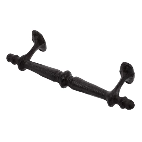 Sewroro Dekorativer Gusseisen Türgriff für Außentore im Vintage Robuster Zuggriff für Holzzäune Gartenhäuser und Scheunentüren Ergonomisches Design für Einfache Installation von Sewroro